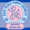 the logo for Easy Peasy Puppy Squeezy